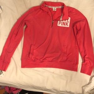 victoria’s secret pink quarter zip